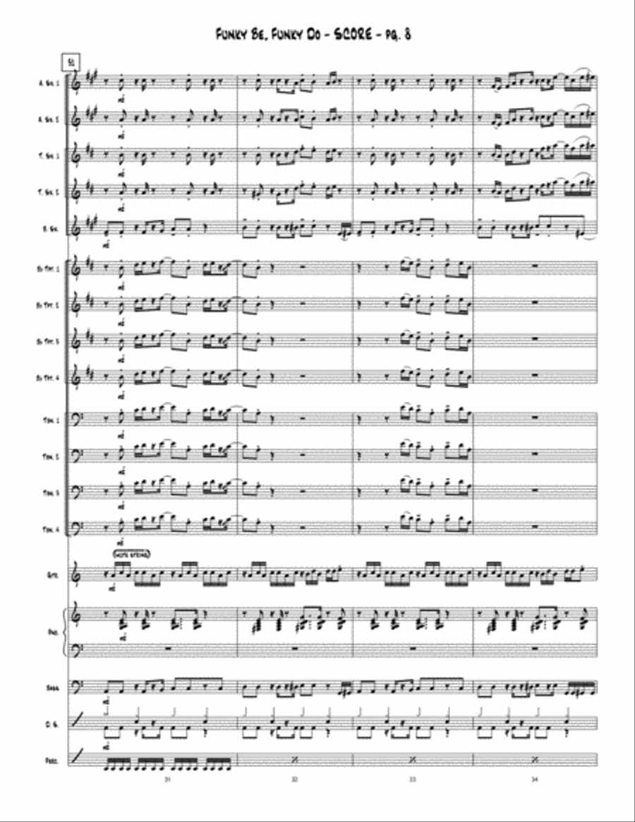 Funky Be, Funky Do Jazz Ensemble scores gallery preview page 9