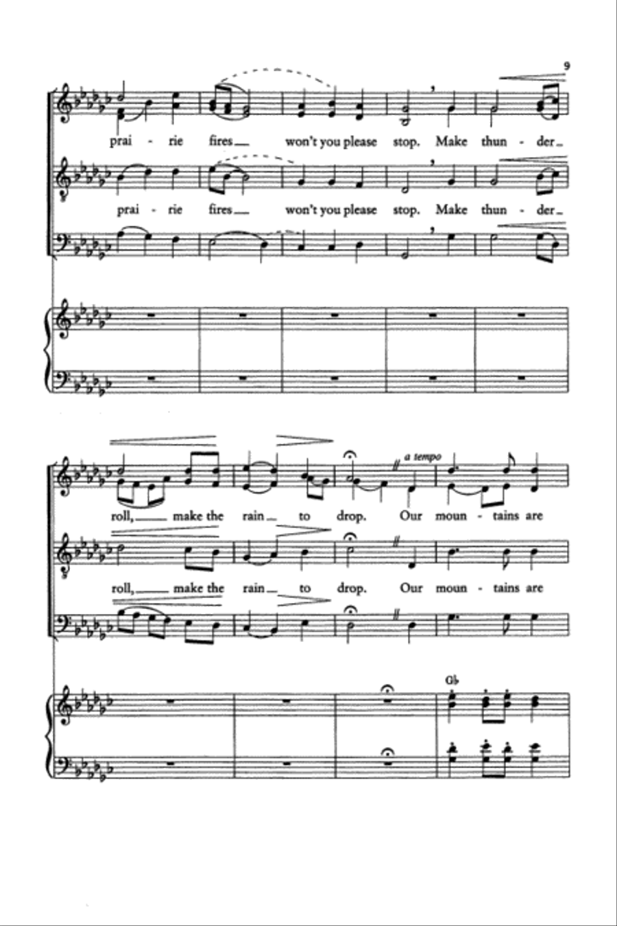 A Cowboy's Prayer A Cowboy's Prayer 4-Part scores gallery preview page 8
