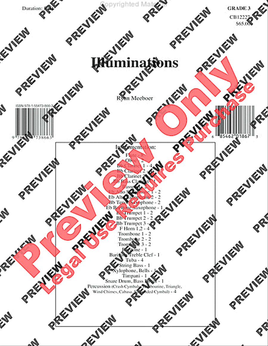 Illuminations Concert Band scores gallery preview page 2