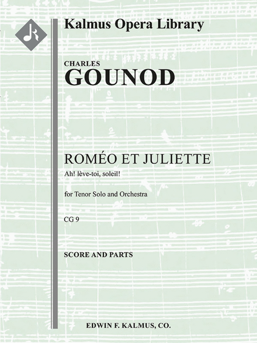 Romeo and Juliet, Act II, Aria: Ah! Leve-toi, soleil (tenor) Full Orchestra scores gallery preview page 1