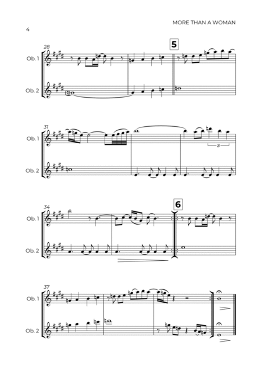 More Than A Woman More Than A Woman Woodwind Duet scores gallery preview page 4