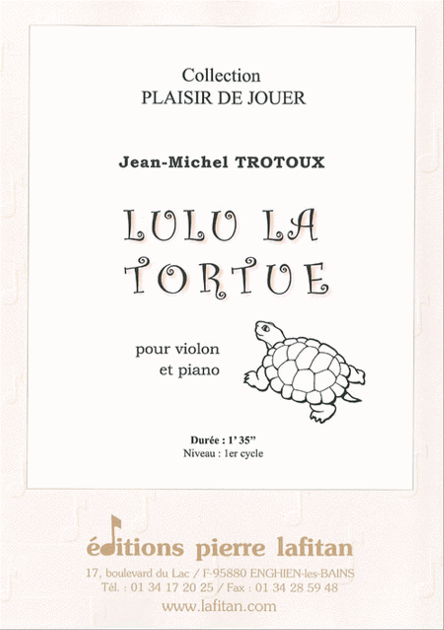 Lulu la Tortue Violin Solo scores gallery preview page 1