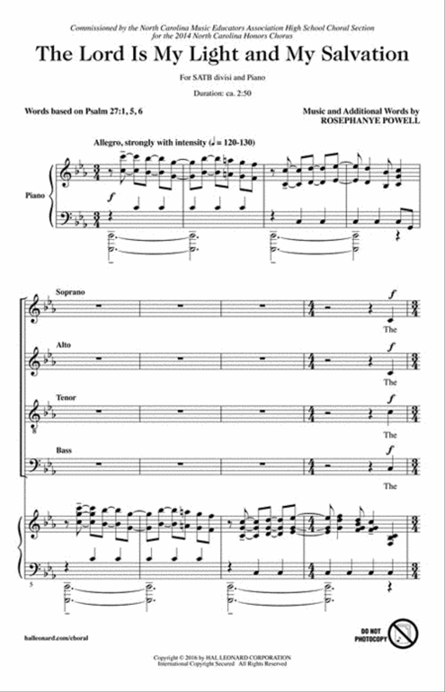The Lord Is My Light and My Salvation Divisi scores gallery preview page 2