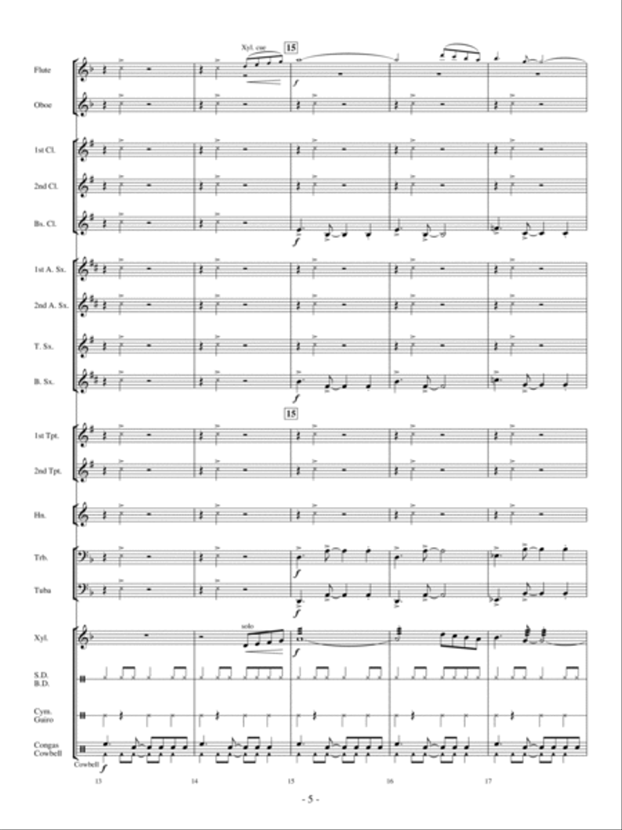Conquista Concert Band scores gallery preview page 4