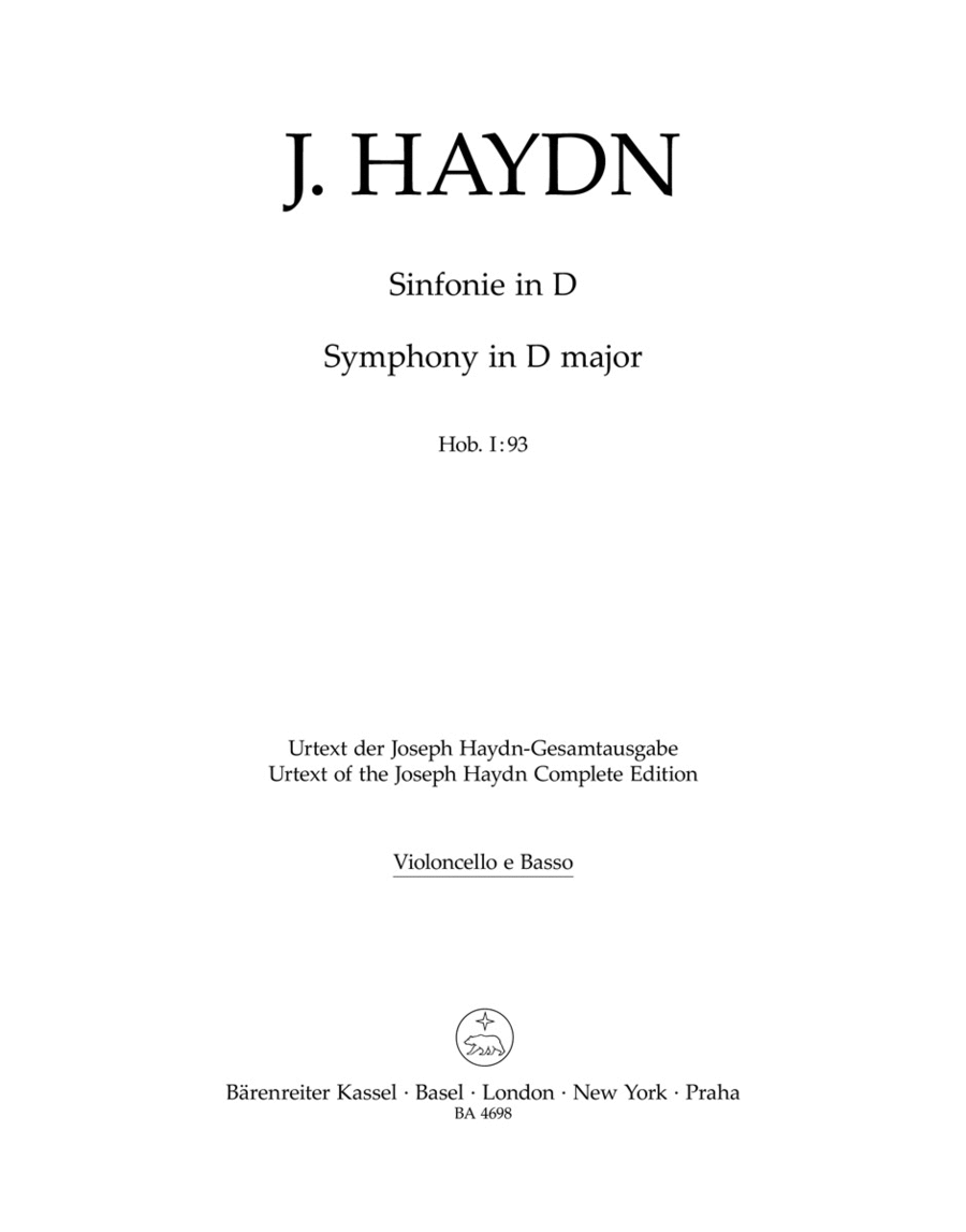 Symphony in D major Hob. I:93