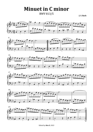 Minuet in C minor, BWV 813/5