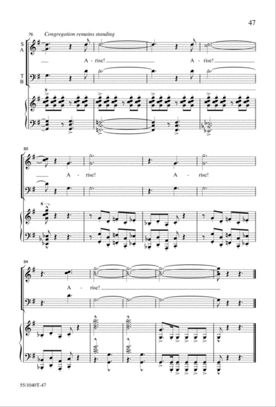 Arise, Rejoice! 3-Part scores gallery preview page 49