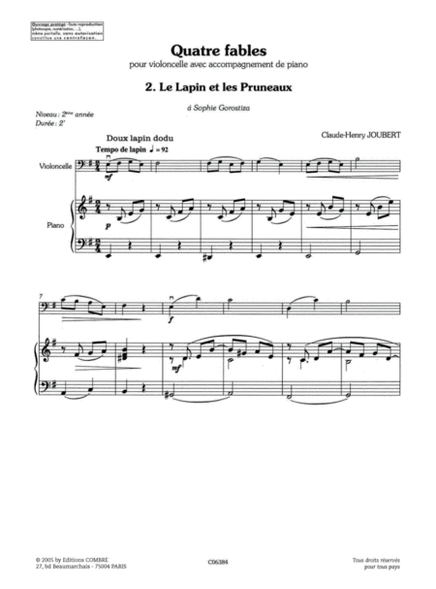 Fables (4) No. 2 Le Lapin et les pruneaux