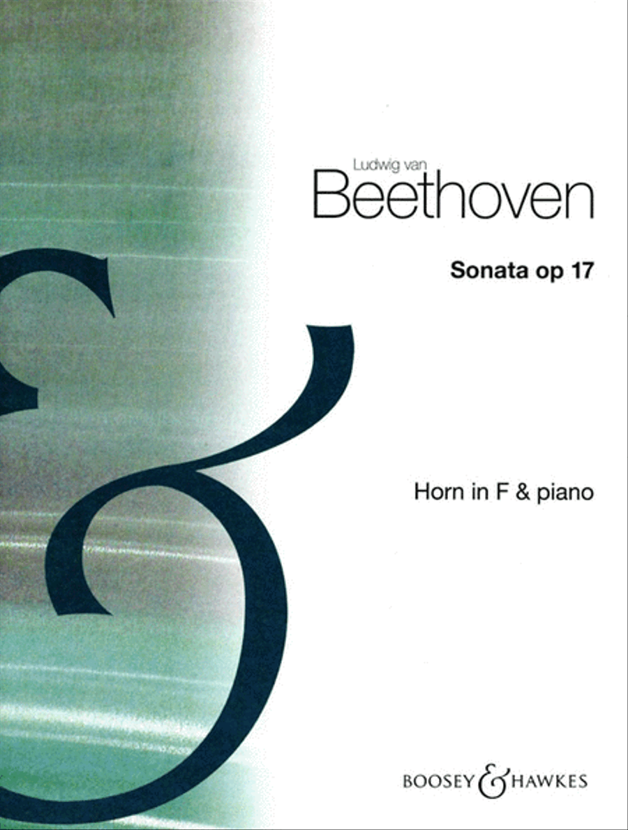 Sonata, Op. 17 Horn scores gallery preview page 1