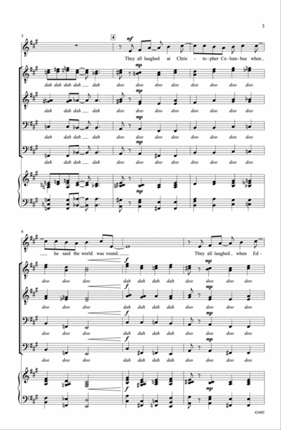 They All Laughed A Cappella scores gallery preview page 2