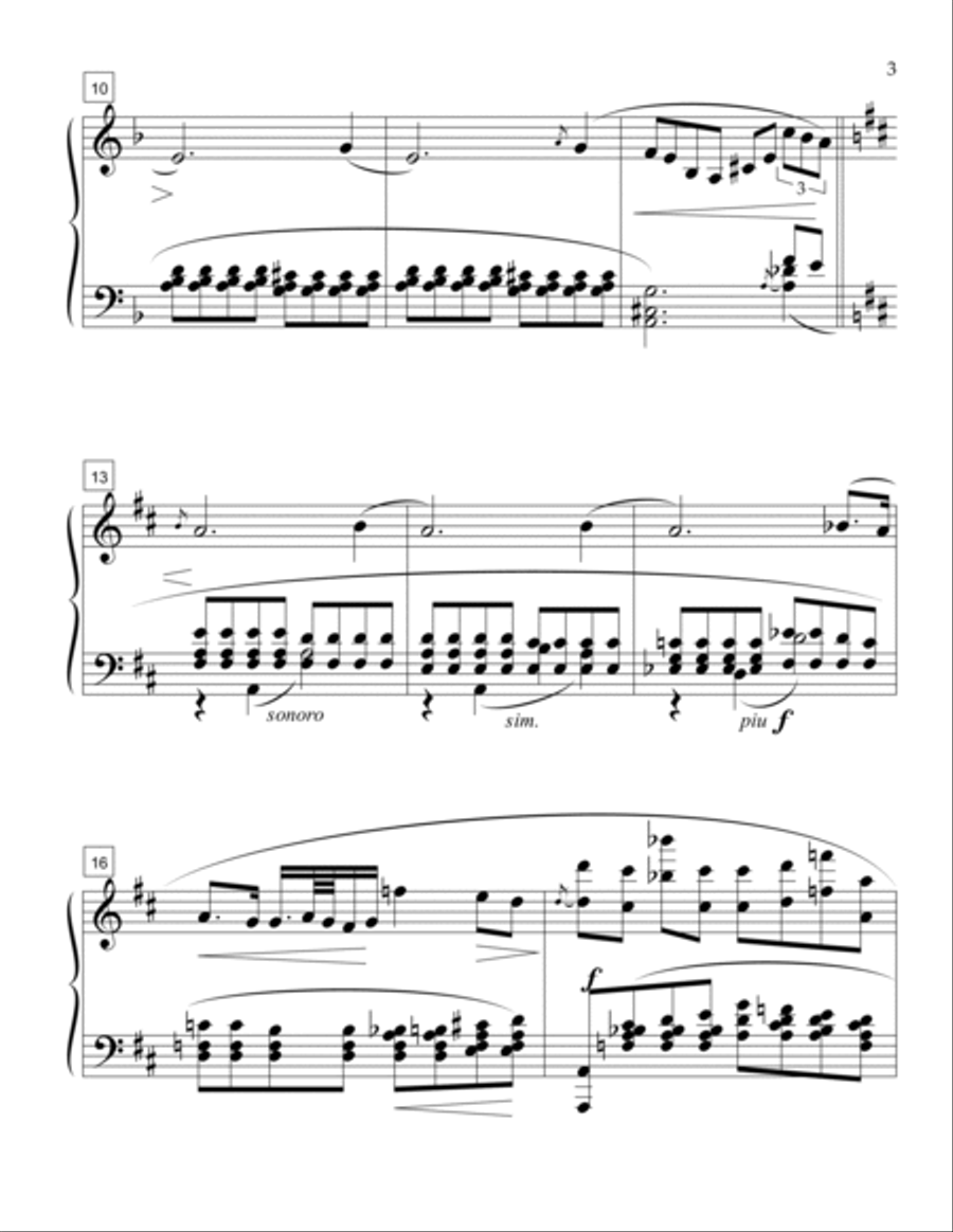 A Dream of Chopin - The E Minor Prelude Revisited Harp scores gallery preview page 3