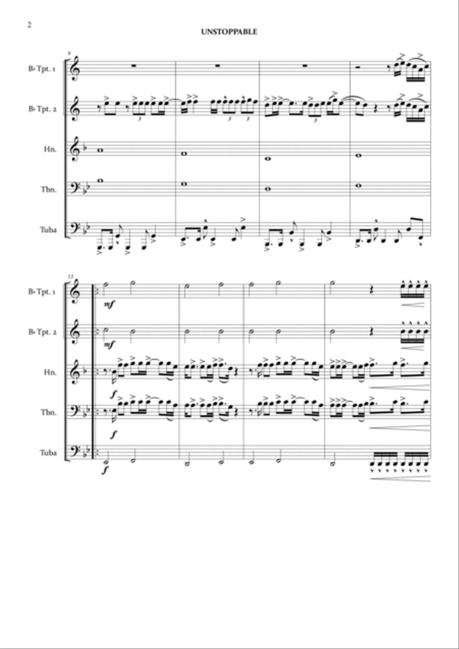 Unstoppable Brass Ensemble scores gallery preview page 4