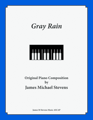 Book cover for Gray Rain - Reflective Piano