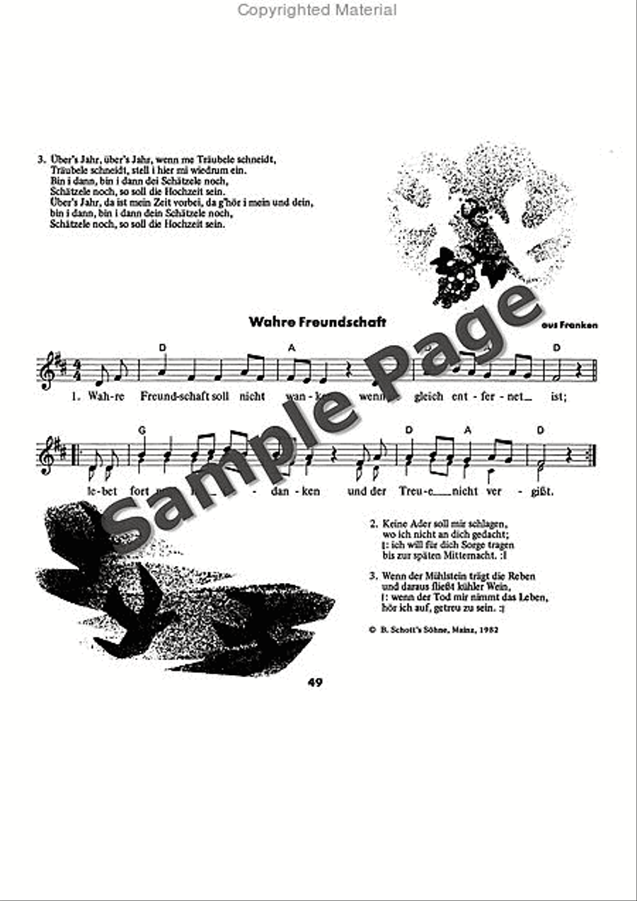 Es tonen die Lieder Recorder scores gallery preview page 50