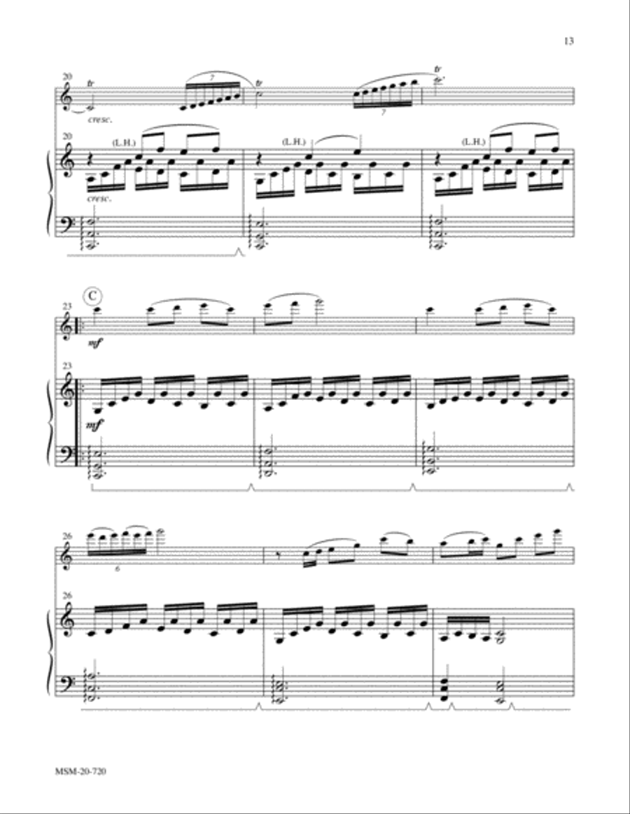 Hymns to the Creator: Two Arrangements for Violin and Piano Violin Solo scores gallery preview page 8