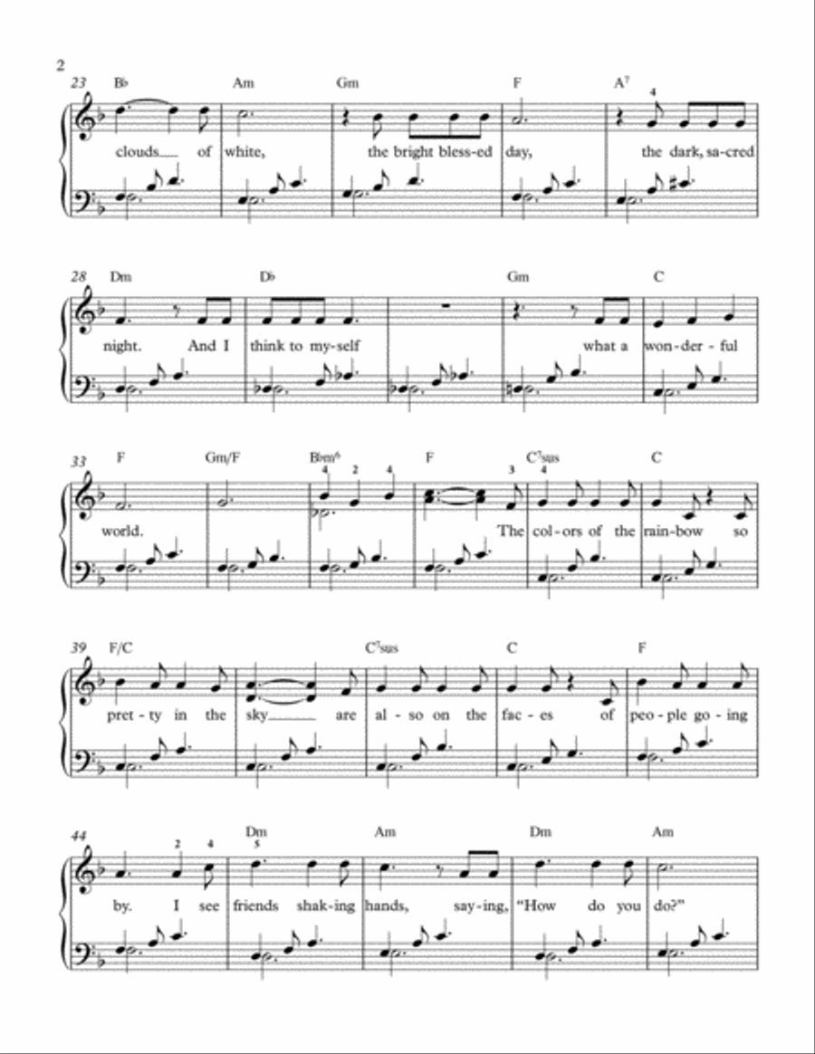 What A Wonderful World Voice scores gallery preview page 2
