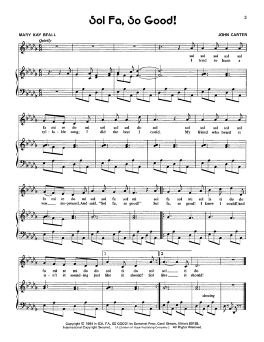 Sol Fa, So Good Choir scores gallery preview page 4