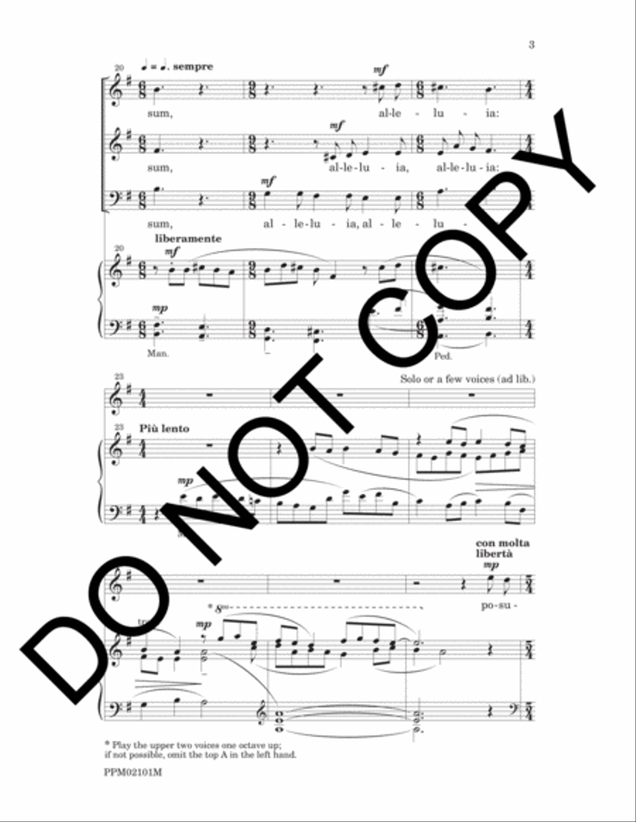 Resurrexi: Introit for Easter Day 3-Part scores gallery preview page 6