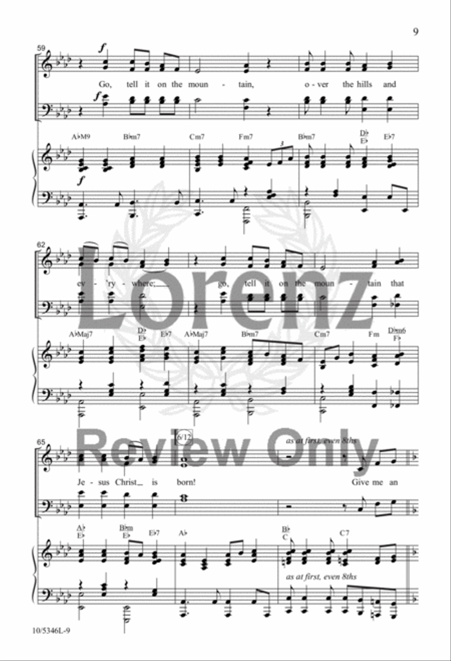 Give Me an Old-Fashioned Christmas 4-Part scores gallery preview page 8
