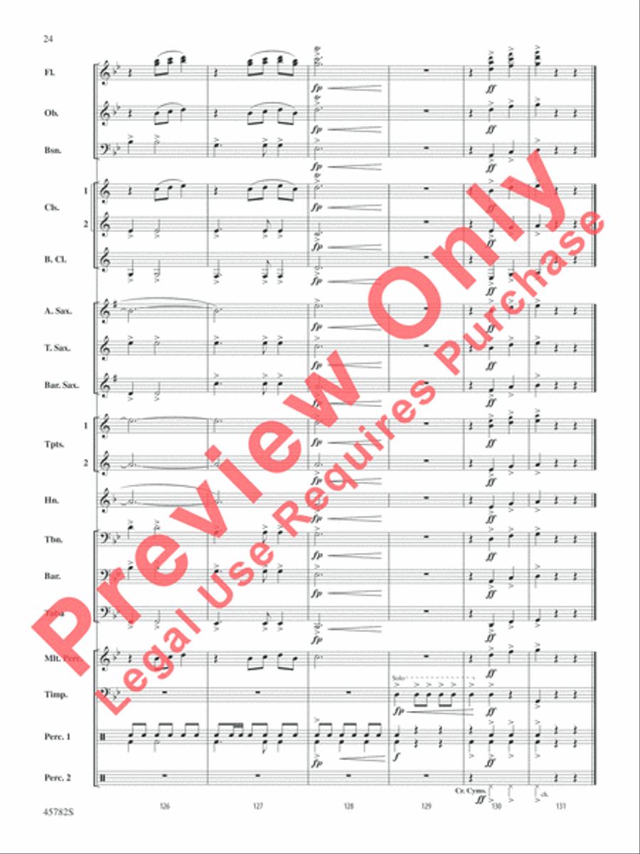 Gabriel's Message Concert Band scores gallery preview page 25