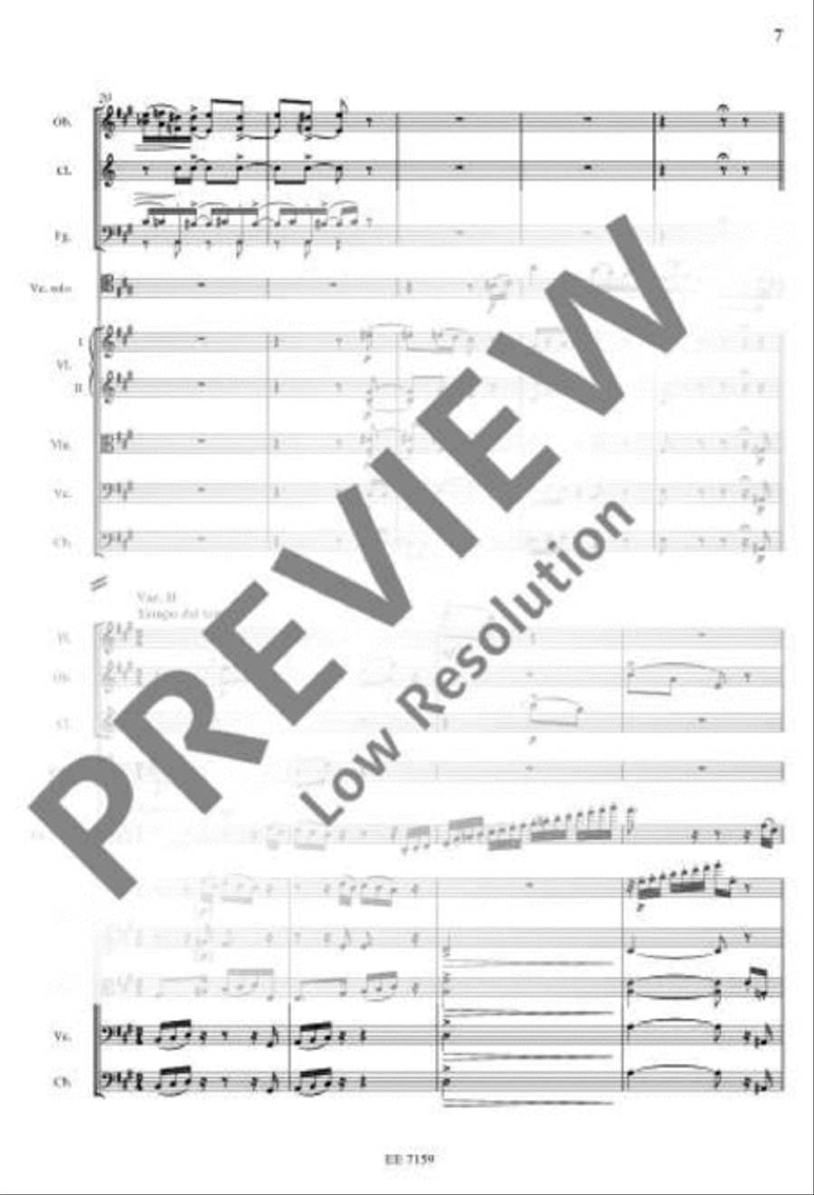 Variations on a Rococo Theme for Cello and Orchestra Orchestra scores gallery preview page 18