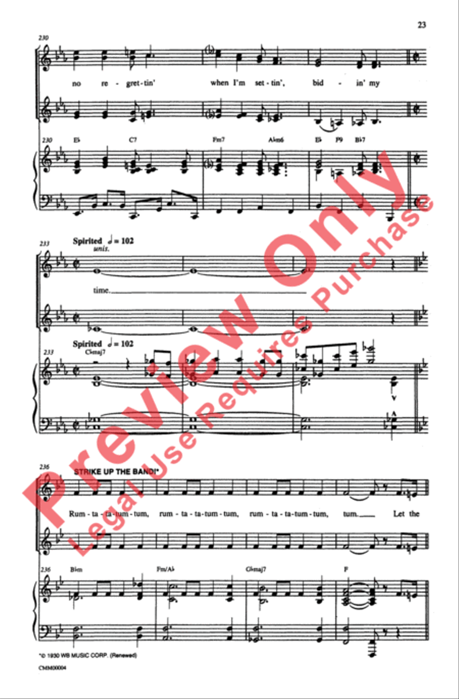 George Gershwin Medley George Gershwin Medley SSA scores gallery preview page 23