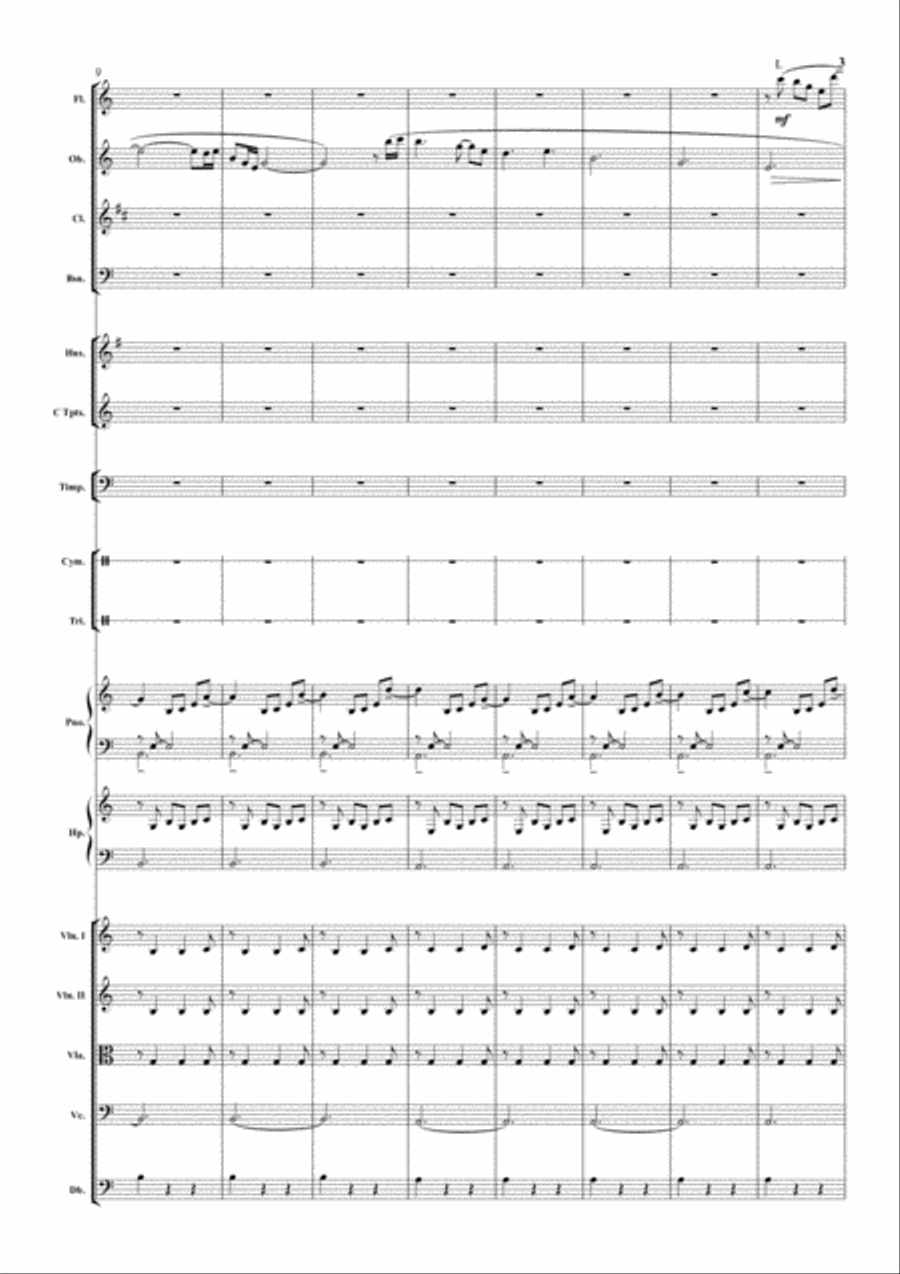 Memories (for Orchestra) Percussion Ensemble scores gallery preview page 4