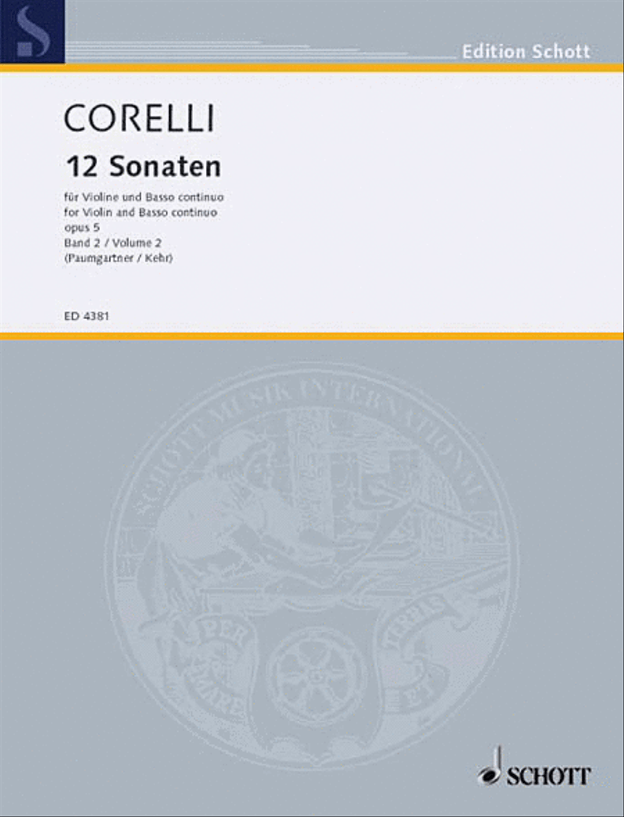 12 Sonatas, Op. 5 – Volume 2 Violin Solo scores gallery preview page 1