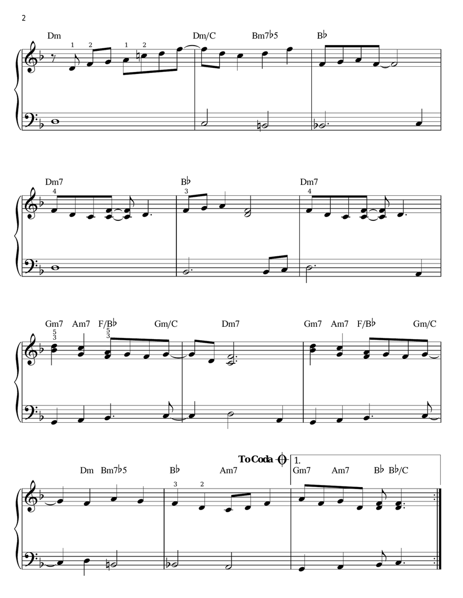 Angela Angela Easy Piano scores gallery preview page 2