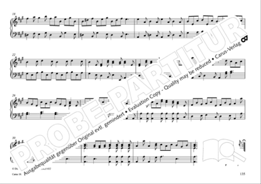 Pastoral music for organ, vol. 2: Germany, Bohemia, Austria, South Tyrol Organ Solo scores gallery preview page 136