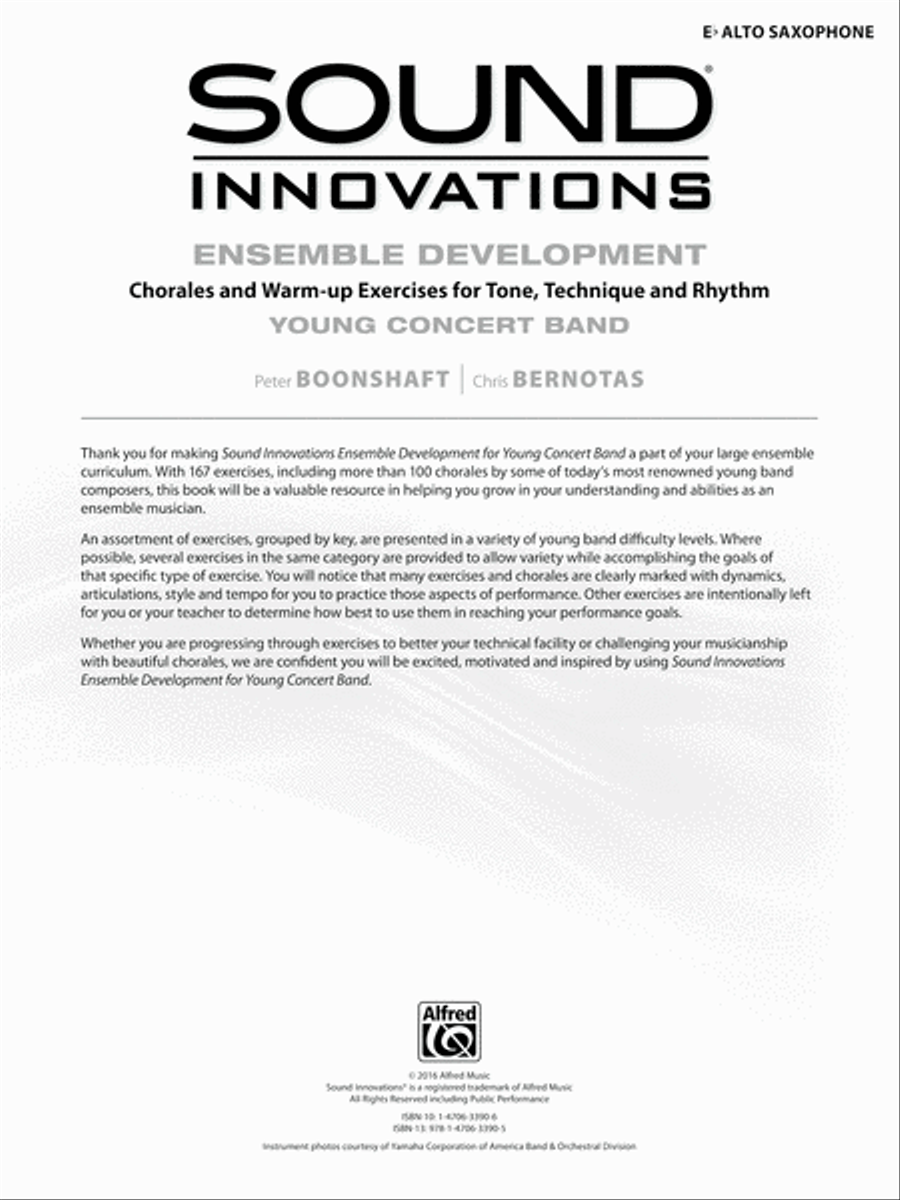 Sound Innovations for Concert Band -- Ensemble Development for Young Concert Band Sound Innovations for Concert Band -- Ensemble Development for Young Concert Band Concert Band Methods scores gallery preview page 2