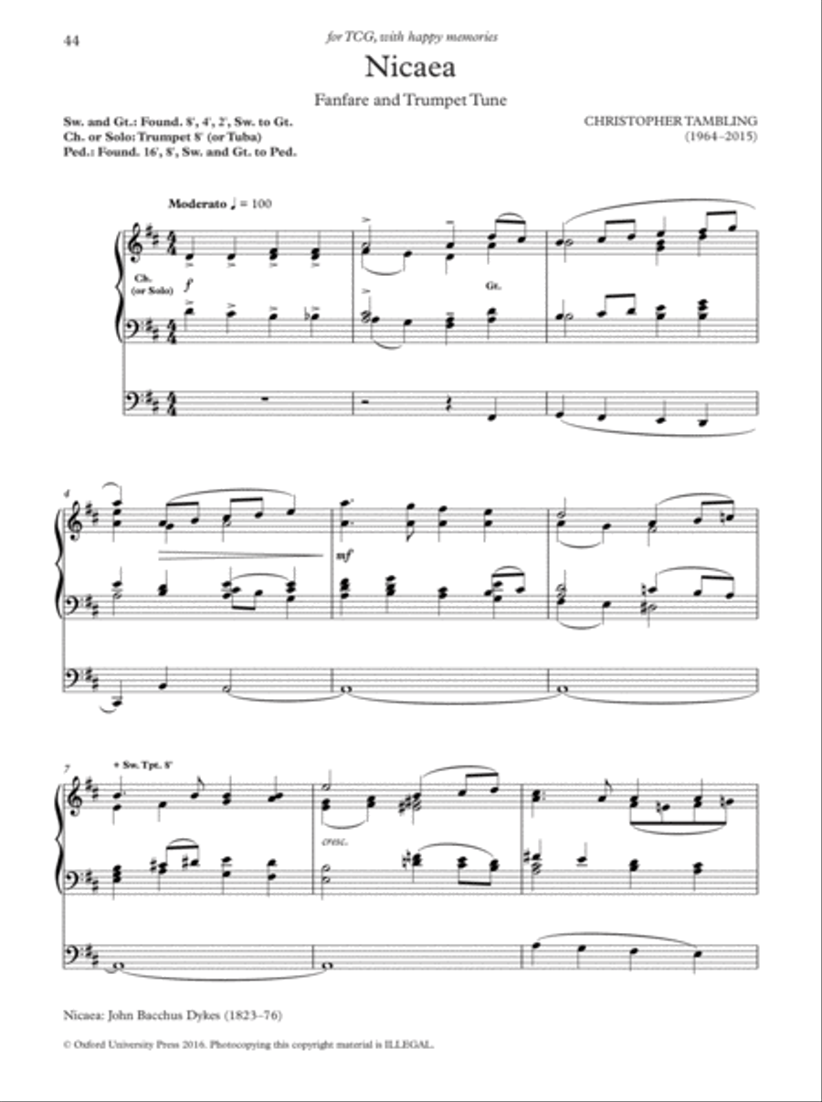 Oxford Hymn Settings for Organists: Pentecost and Trinity Organ Solo scores gallery preview page 8
