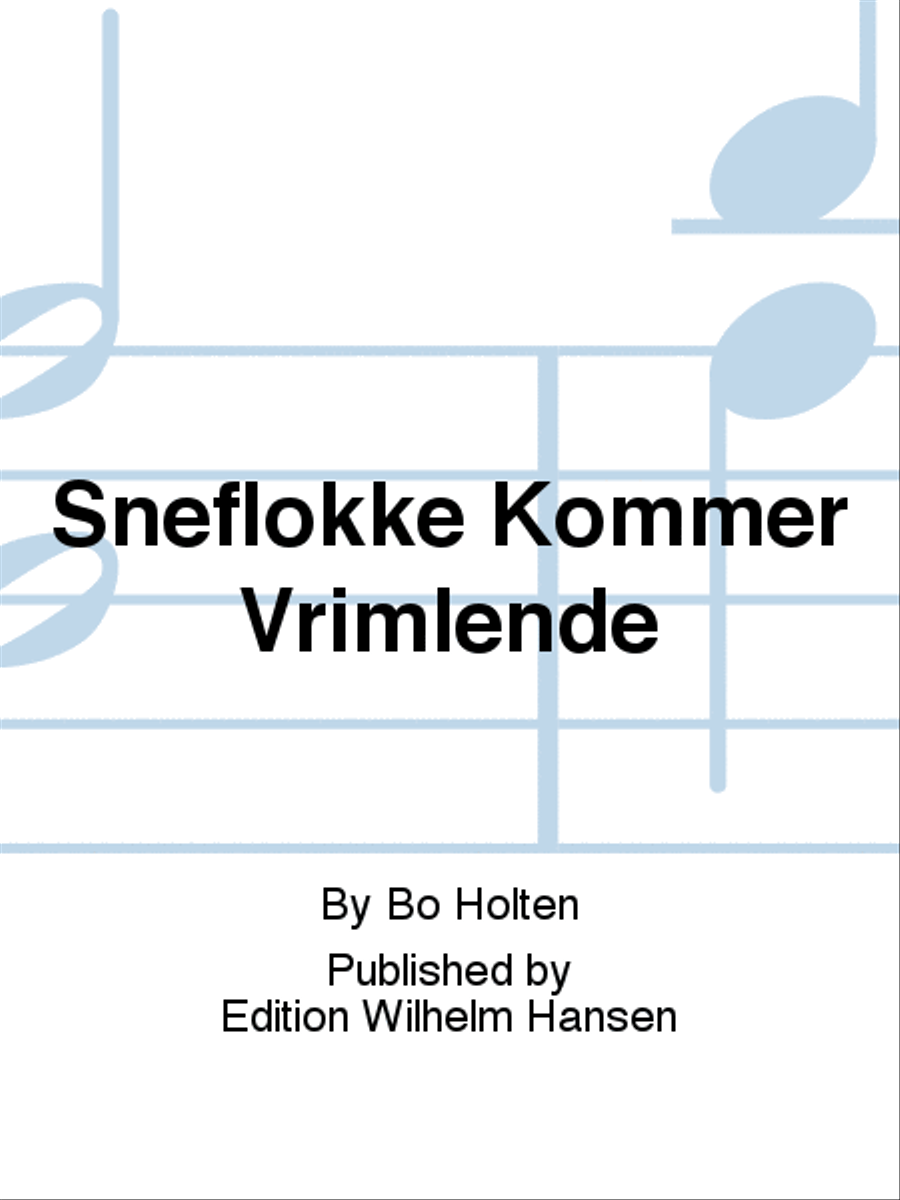 Sneflokke Kommer Vrimlende