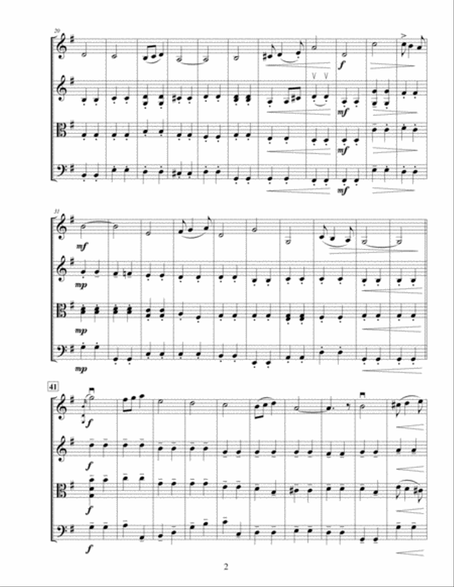 Pomp and Circumstance - String Quartet String Quartet scores gallery preview page 4