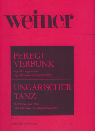 Book cover for Ungarischer Tanz (Werbungstanz aus Pereg) op. 40