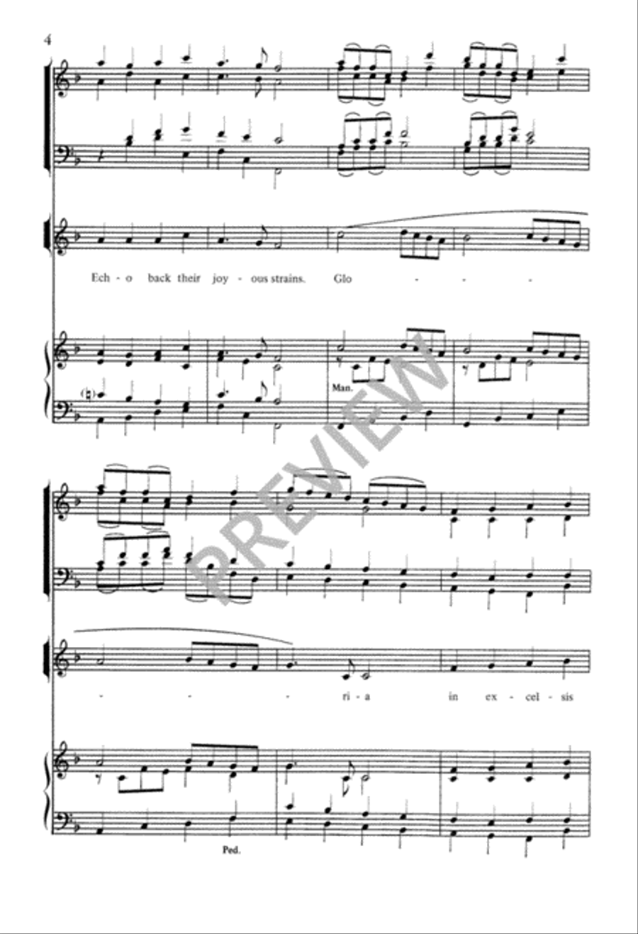 Angels We Have Heard On High 3-Part scores gallery preview page 5