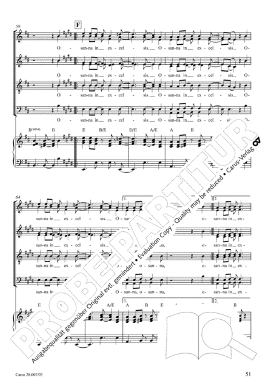 Missa latina 4-Part scores gallery preview page 52