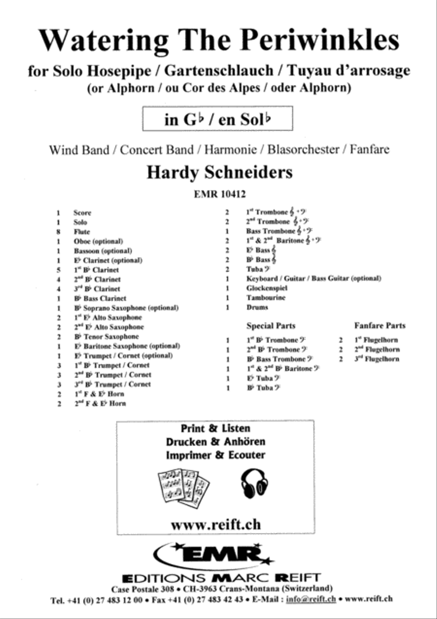Watering The Periwinkles Watering The Periwinkles Concert Band scores gallery preview page 2