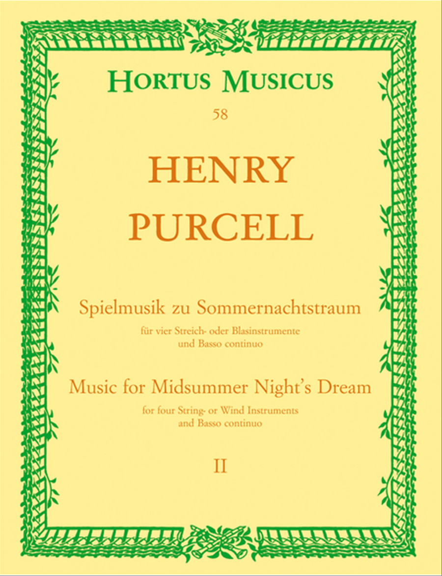 Spielmusik zum Sommernachtstraum. Heft 2 (Nr. 1 - 9) String Orchestra scores gallery preview page 1