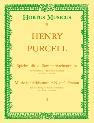 Book cover for Spielmusik zum Sommernachtstraum. Heft 2 (Nr. 1 - 9)