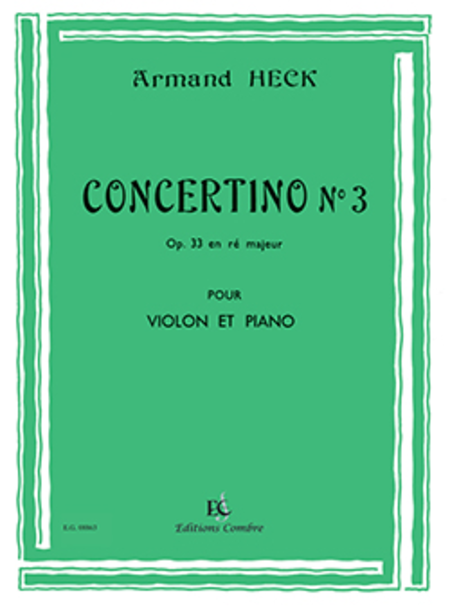 Concertino No. 3 re maj. Op. 33