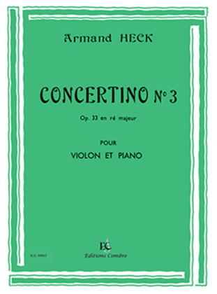 Concertino No. 3 en Re maj. Op. 33