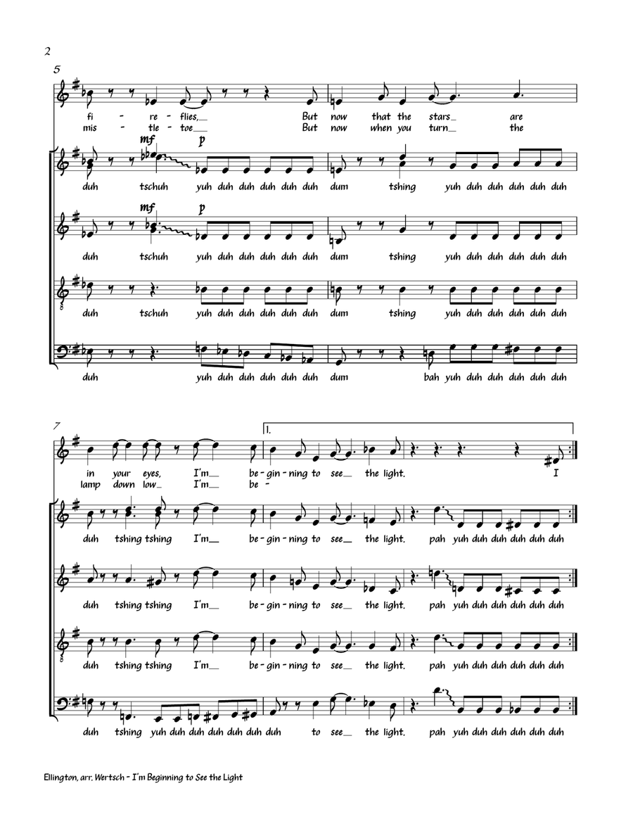 I'm Beginning To See The Light Divisi scores gallery preview page 4