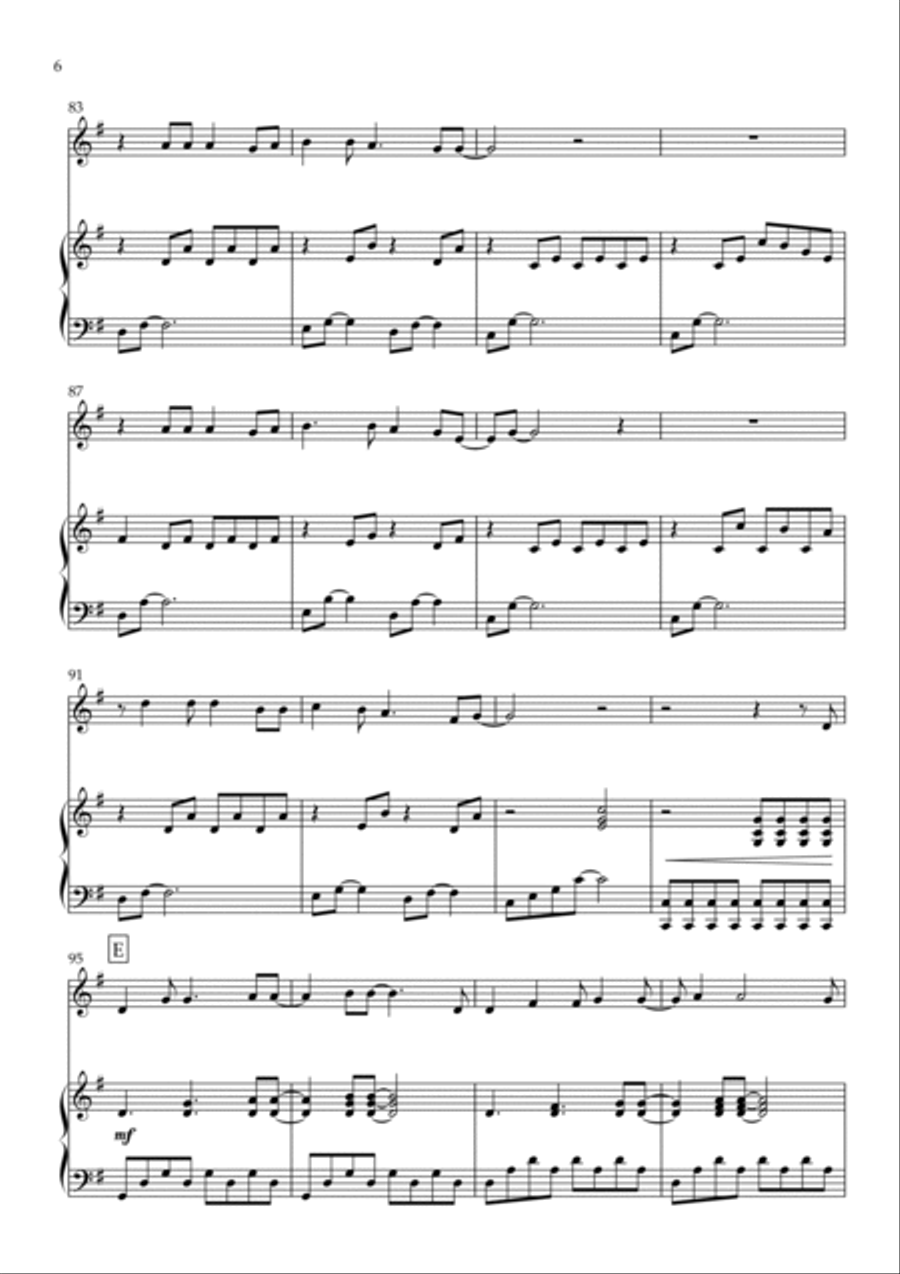 A Million Dreams Violin Solo scores gallery preview page 6