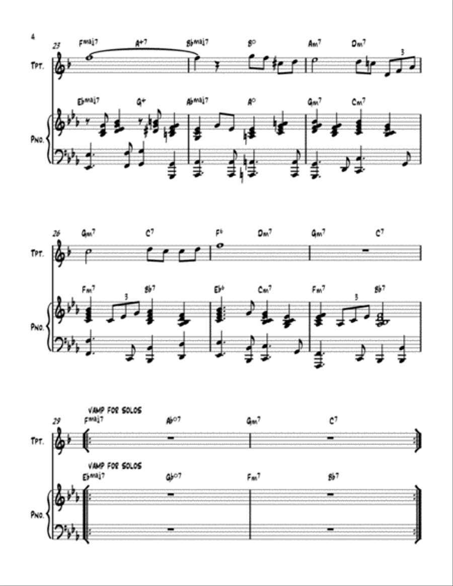 Smoke Gets In Your Eyes Trumpet Solo scores gallery preview page 4