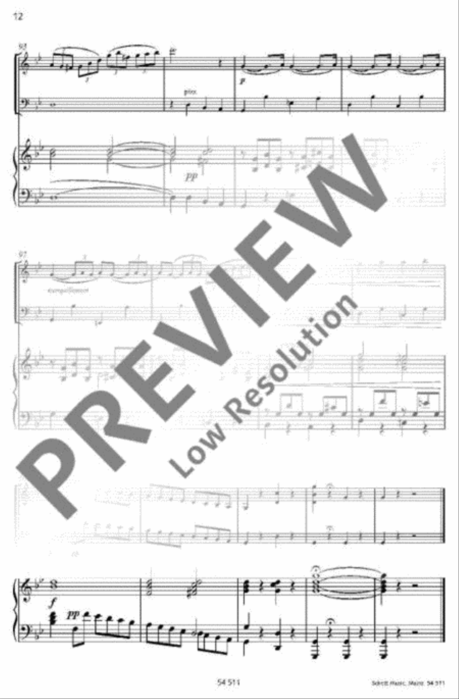 Pavane Piano Trio scores gallery preview page 12