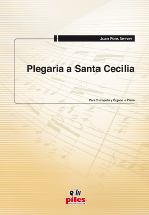 Book cover for Plegaria a Santa Cecilia. Trompeta y Org