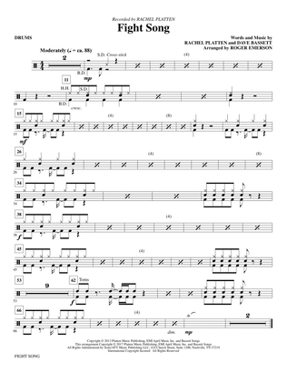 Fight Song (arr. Roger Emerson) - Drums