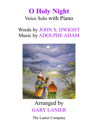 Book cover for O HOLY NIGHT (Voice Solo with Piano - Score & Voice Part included)