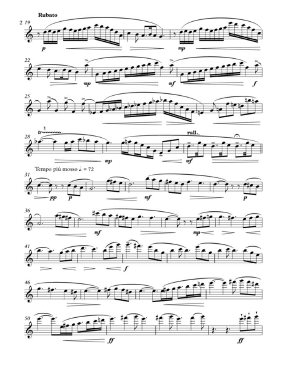 Scottish Legend for flute & piano Flute Solo scores gallery preview page 3